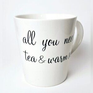 Indigo “All You Need Is Tea & Warm Socks” Cozy Ceramic Mug